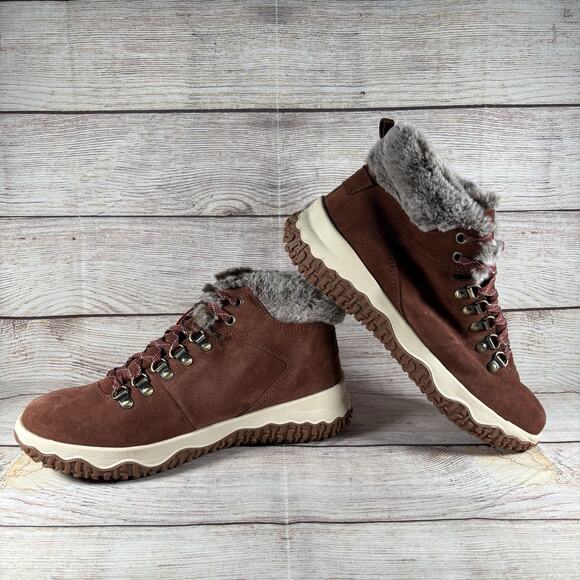 LL Bean Womens Day Venture Insulated Boots Size 9.5 Alpine Brown Winter Outdoor - Picture 8 of 11